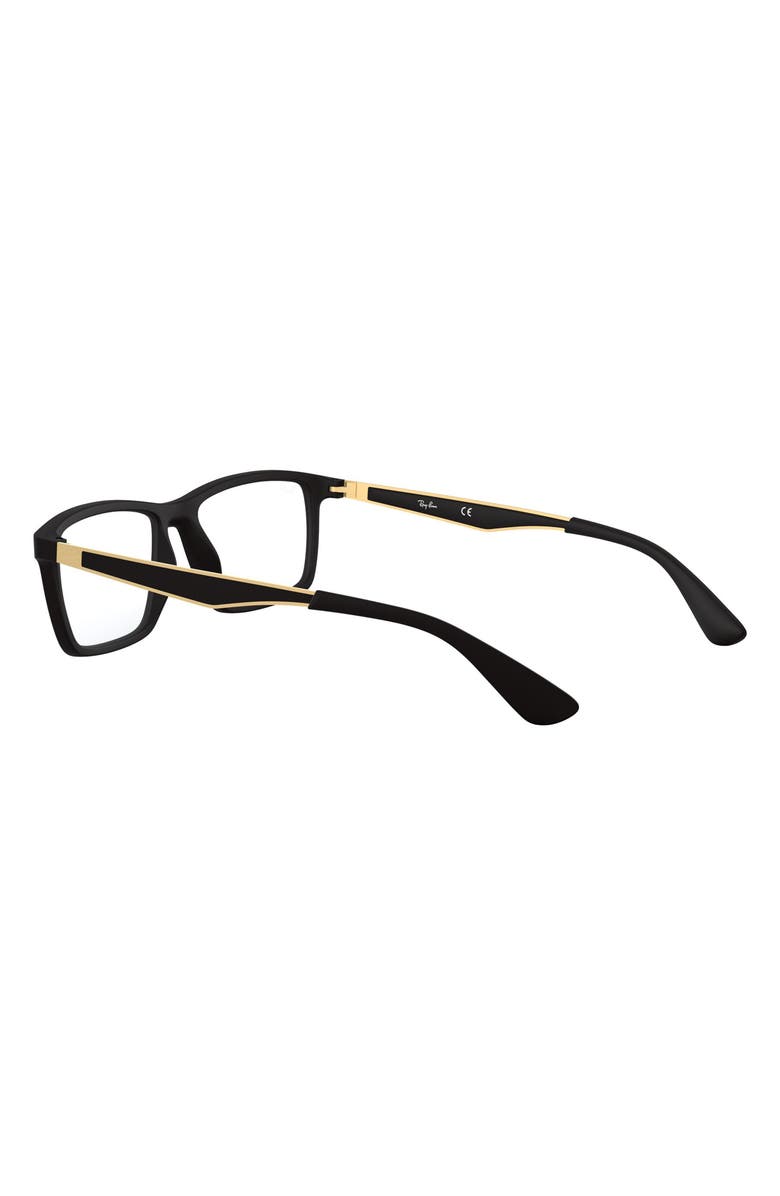 Ray-Ban 55mm Optical Glasses, Alternate, color, Matte Black