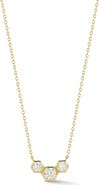 GLAZE JEWELRY Hexagon Cubic Zirconia Pendant Necklace