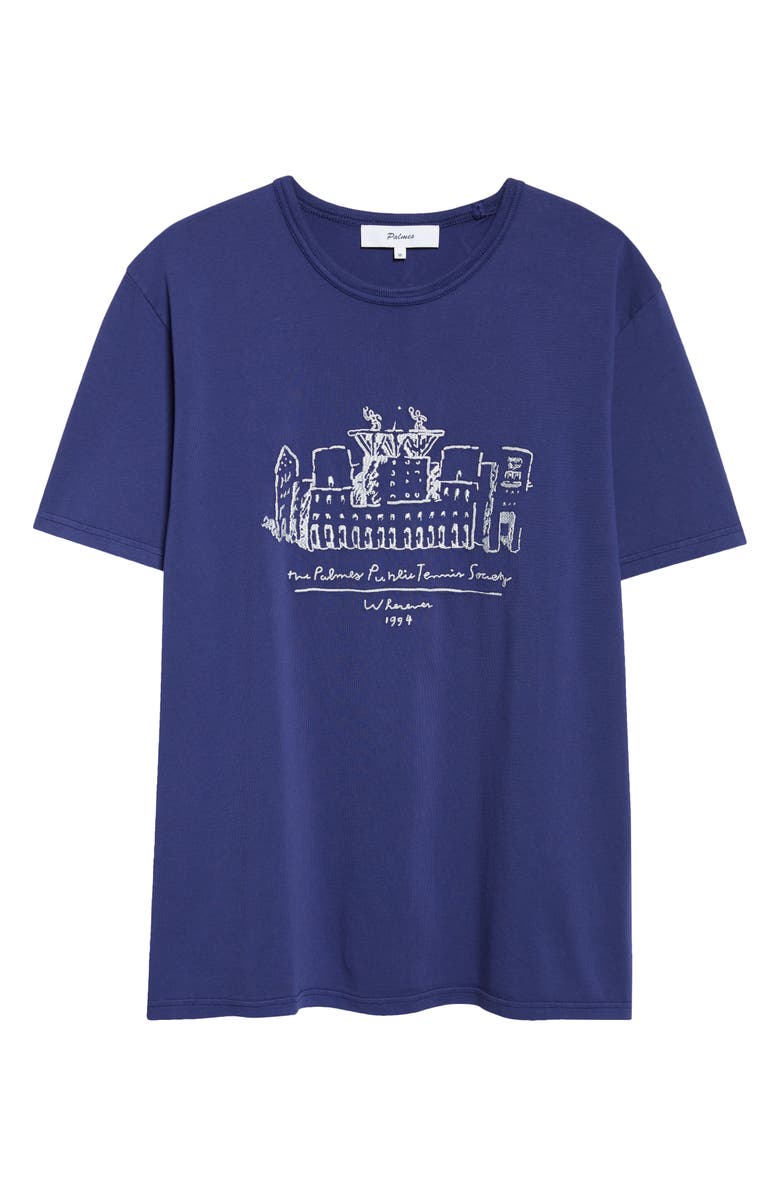 PALMES Public Chain Stitch Cotton T-Shirt, Main, color, Blue
