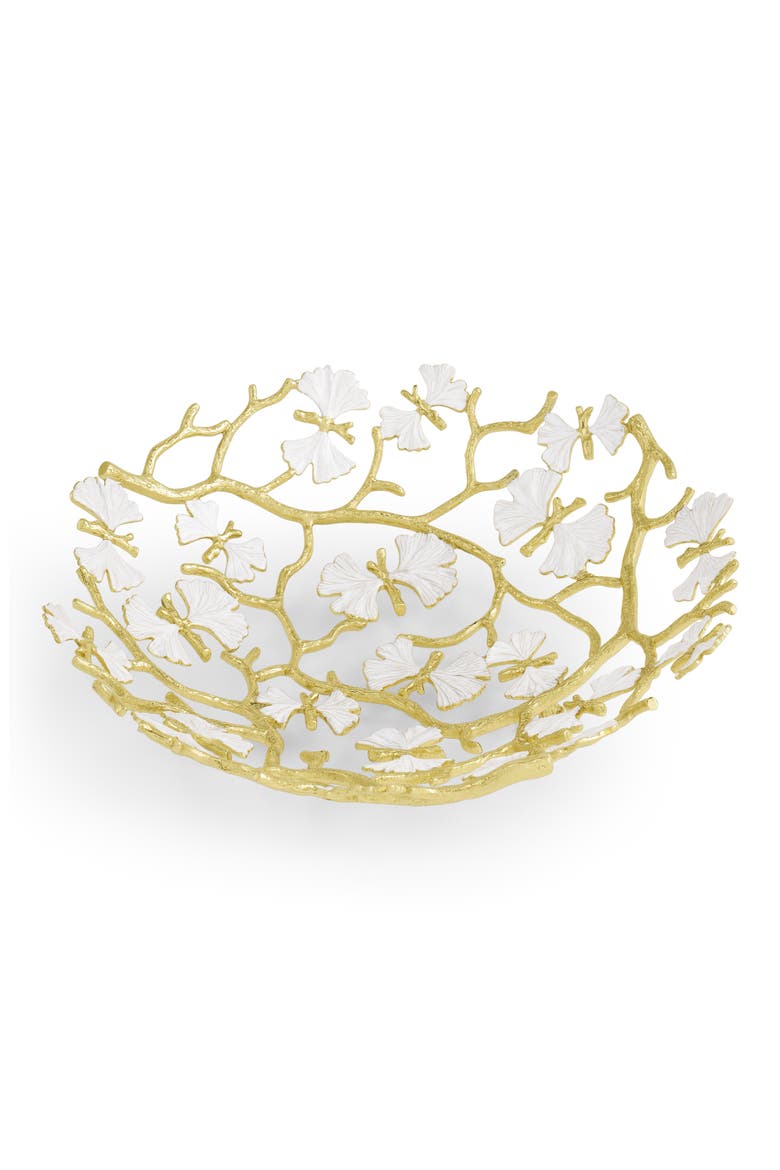 Butterfly Ginkgo Bread Basket, Alternate, color, GOLD MULTI