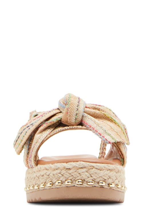 Steve Madden Kid's Joladie Platform Slingback Sandal In Natural Multi
