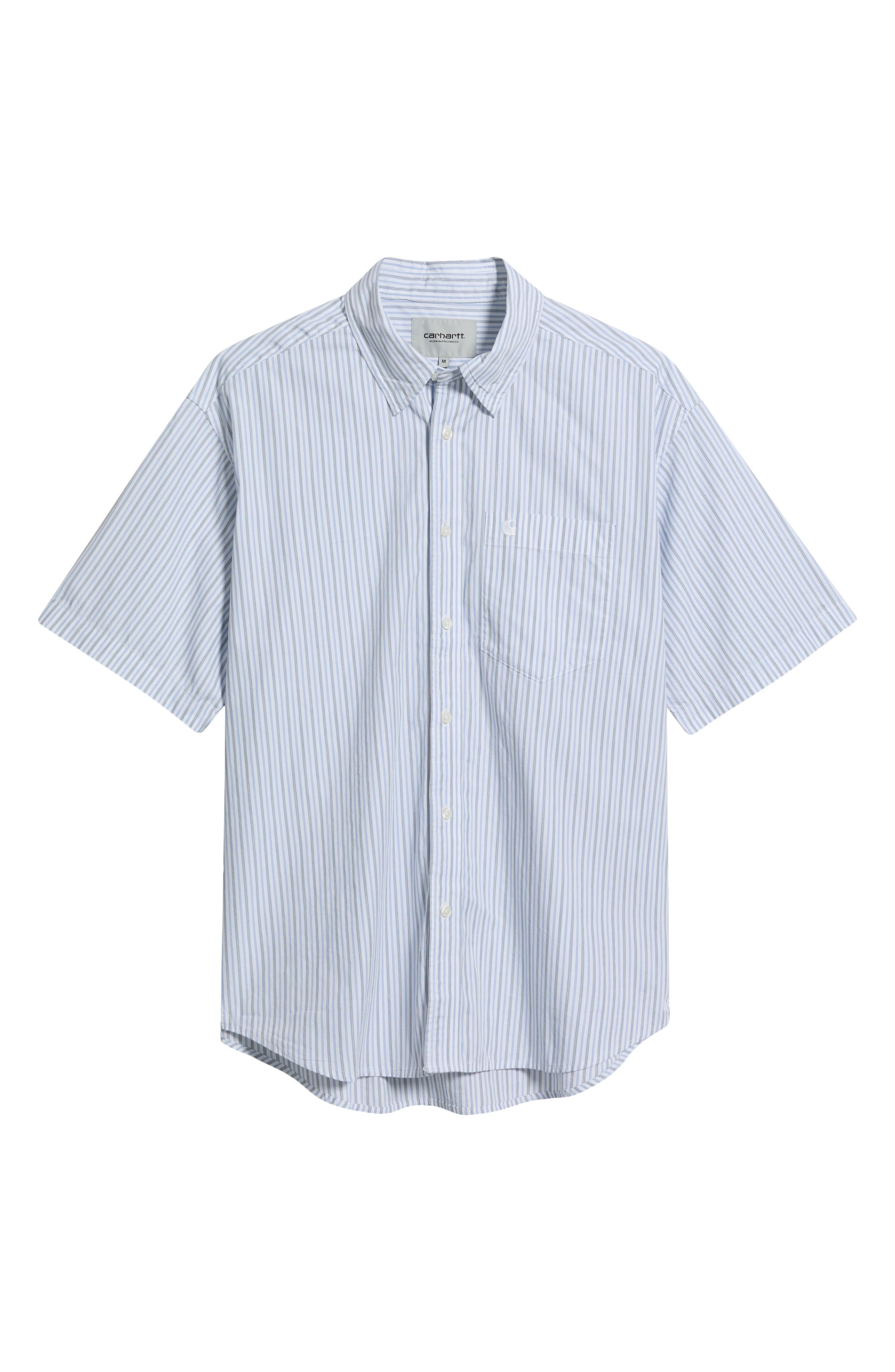 selected KEENE STRIPE, WHITE