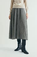 Scalpers Plaid Midi Skirt
