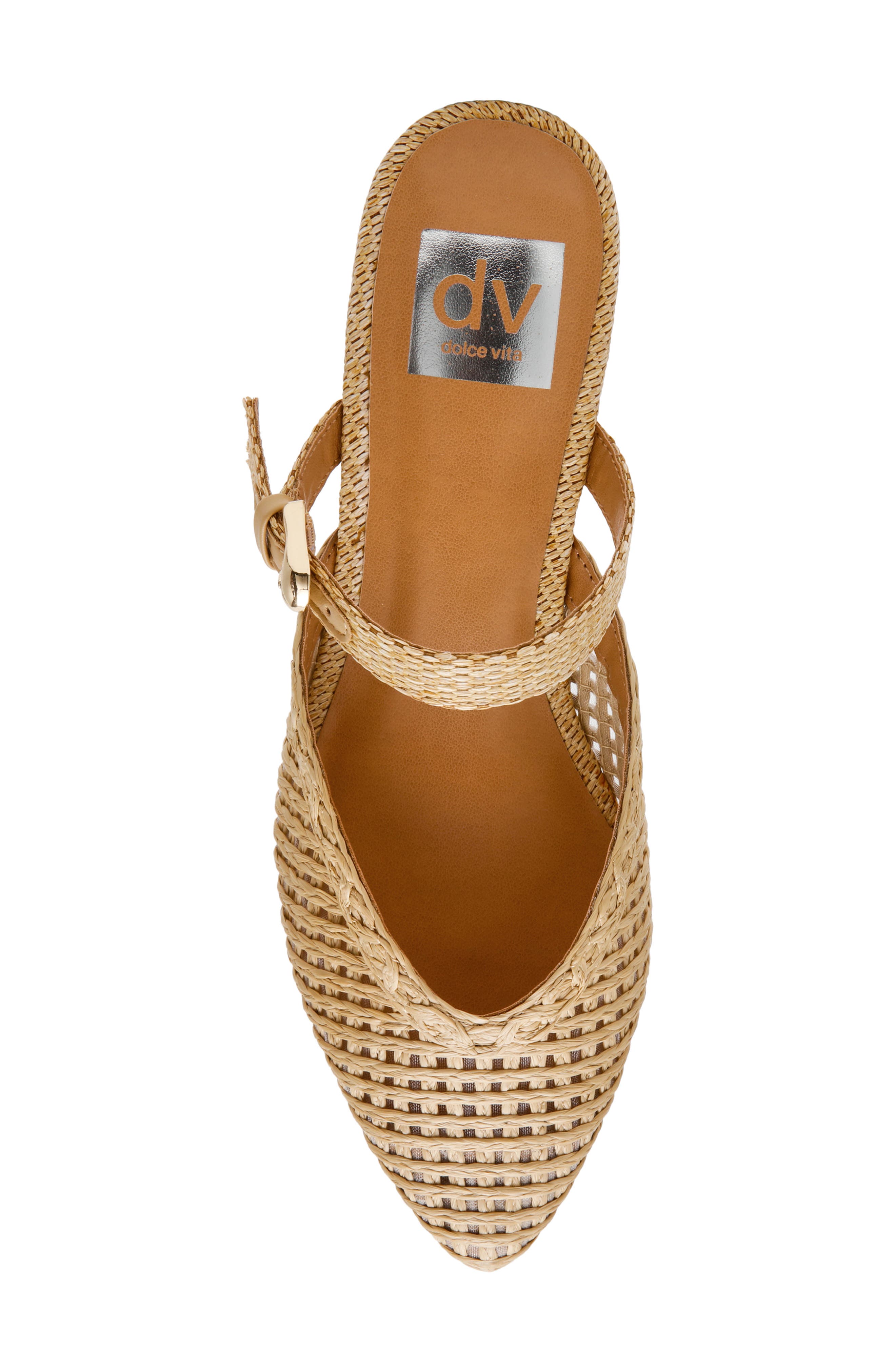 Domainica Woven Mule, Alternate, color, NATURAL RAFFIA