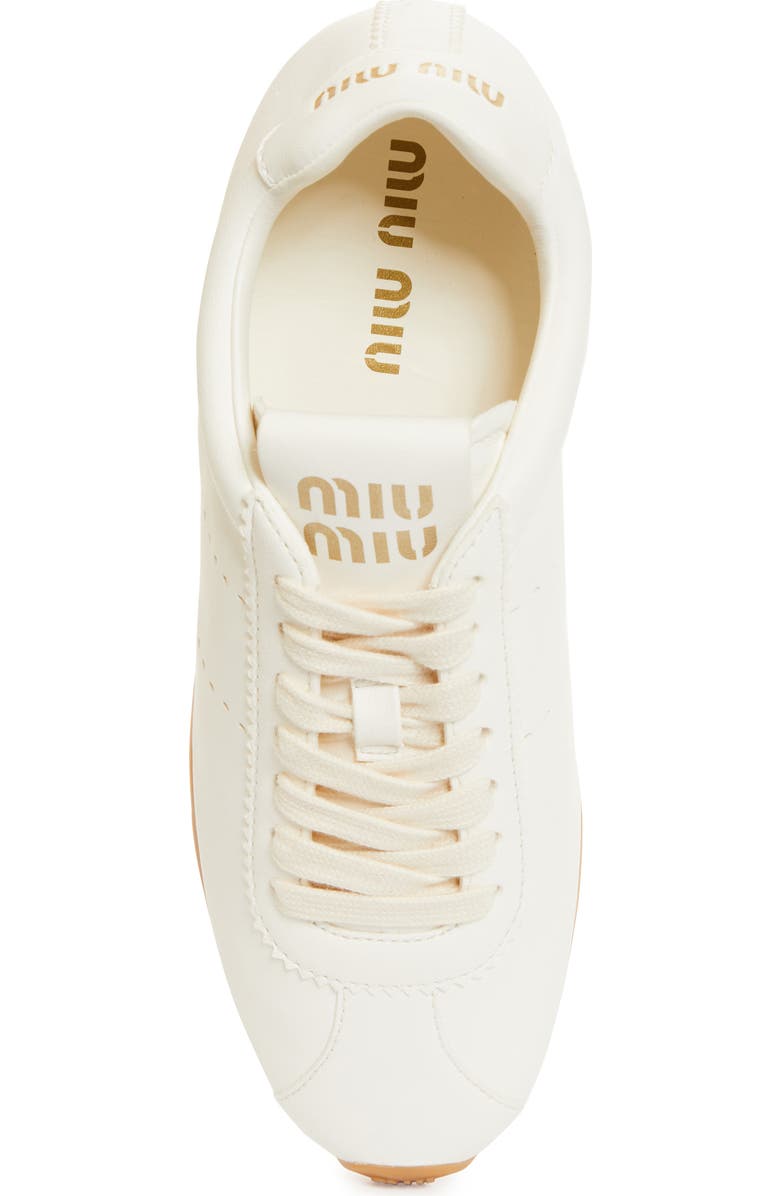 Miu Miu Leather Low Top Sneaker, Alternate, color,