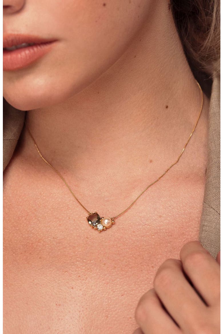 Sadie Pendant, Alternate, color, Gold