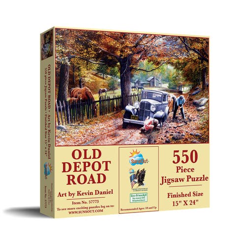 Old Depot Road 550 piece Jigsaw Puzzle for Adults