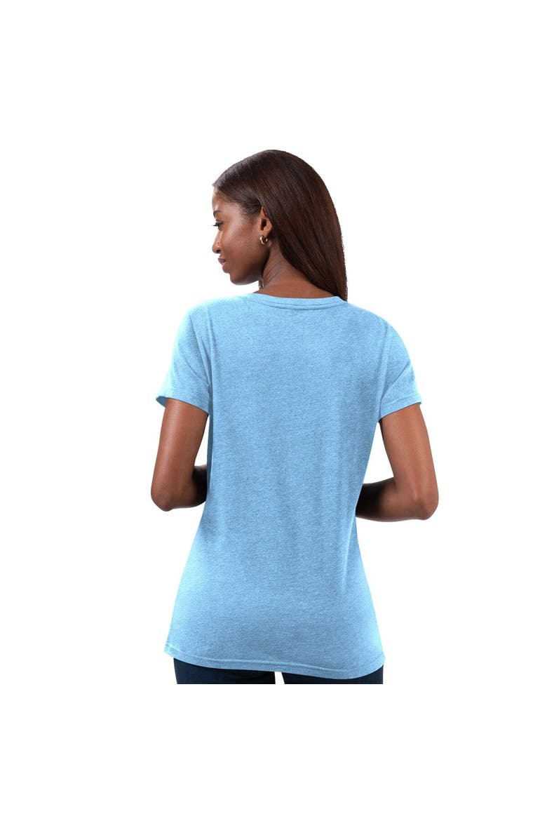 Women's G-III 4Her by Carl Banks Light Blue Kevin Harvick Snap V-Neck T-Shirt, Alternate, color, Light Blue