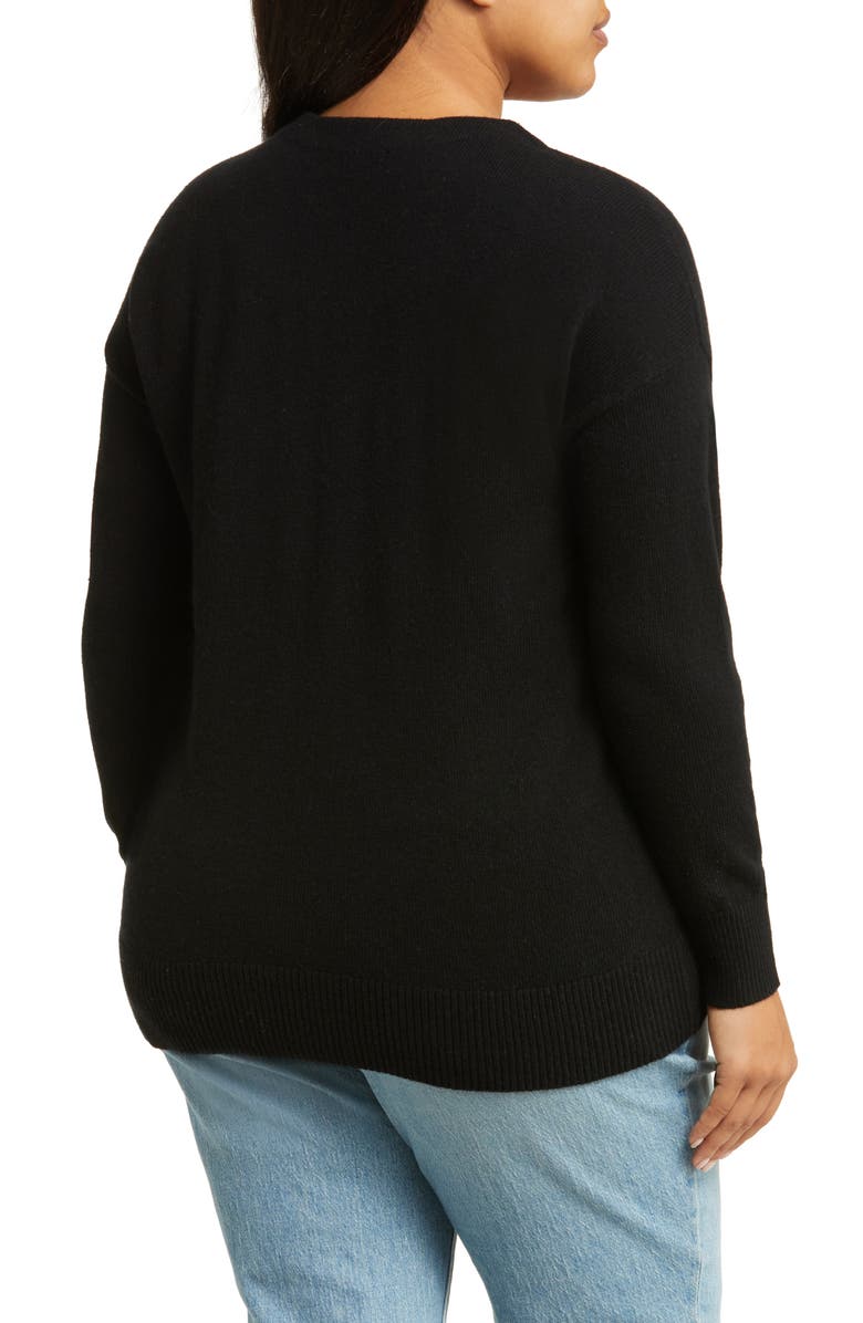 Madewell V-Neck Relaxed Merino Wool Blend Cardigan, Alternate, color, 