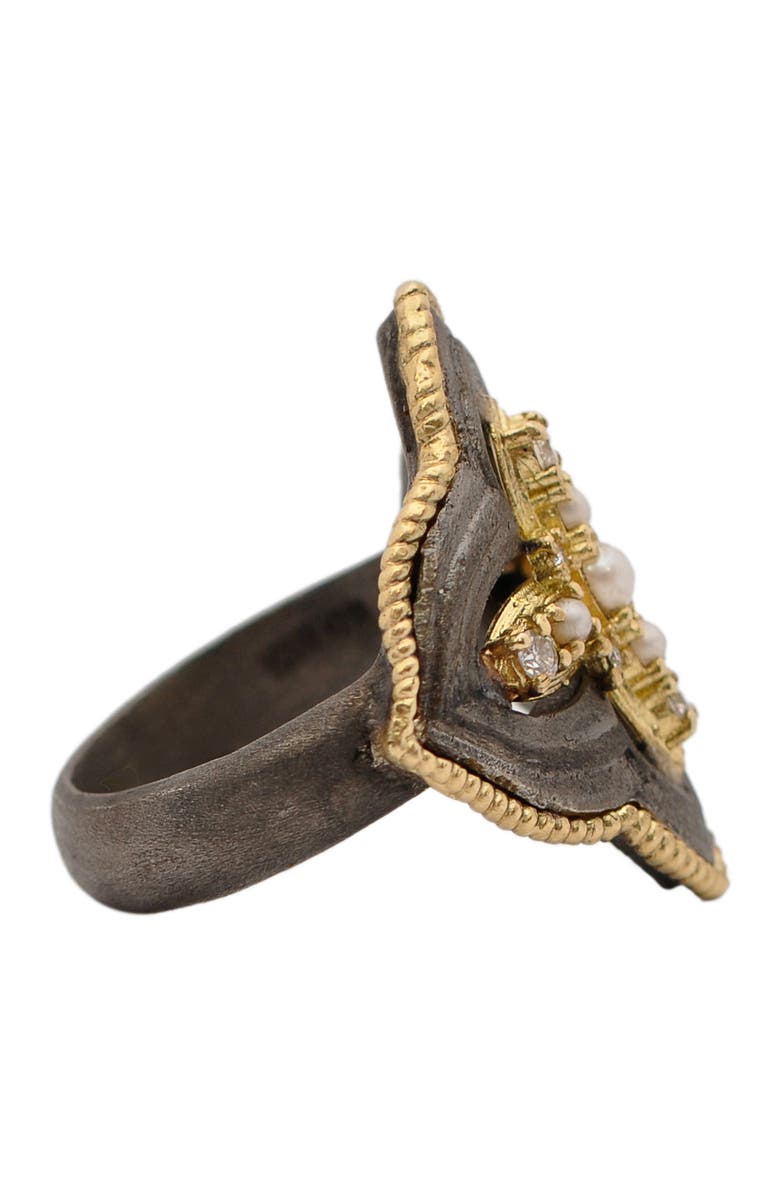 Armenta Open Scroll Statement Ring, Alternate, color, 