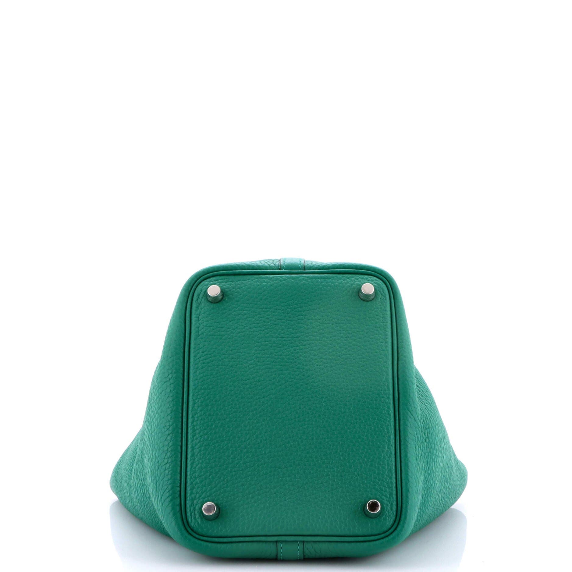 Pre-Owned Hermes Picotin Lock Bag Clemence PM, Alternate, color, Vert Vertigo