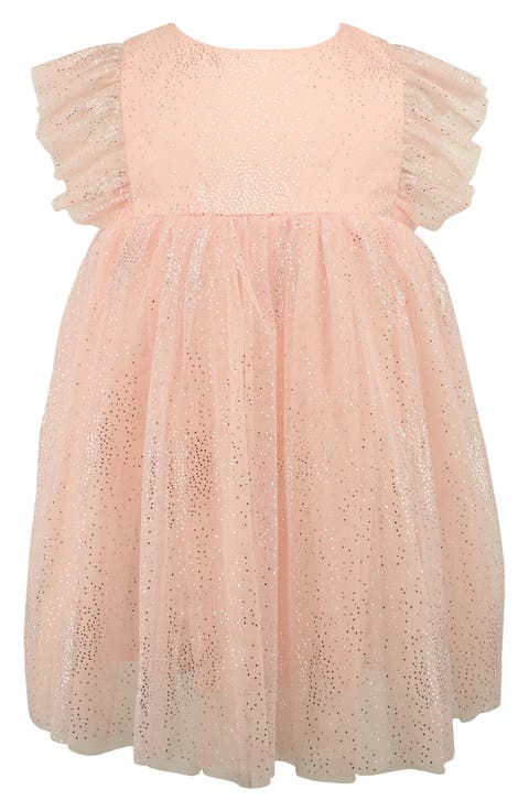 Metallic Dot Tulle Dress (Baby)