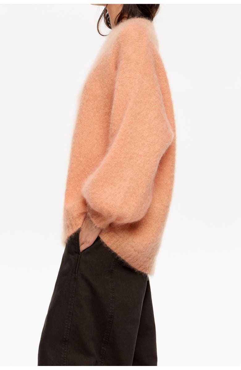 Bimba y Lola Oversize Mohair Sweater, Alternate, color, Peach