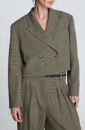 Kenneth Cole Crop Boyfriend Suit Jacket