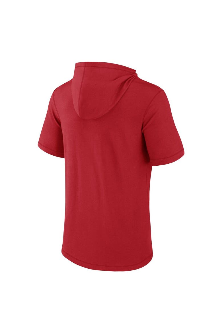 Men's Fanatics Branded Red St. Louis Cardinals Short Sleeve Hoodie T-Shirt, Alternate, color, Red