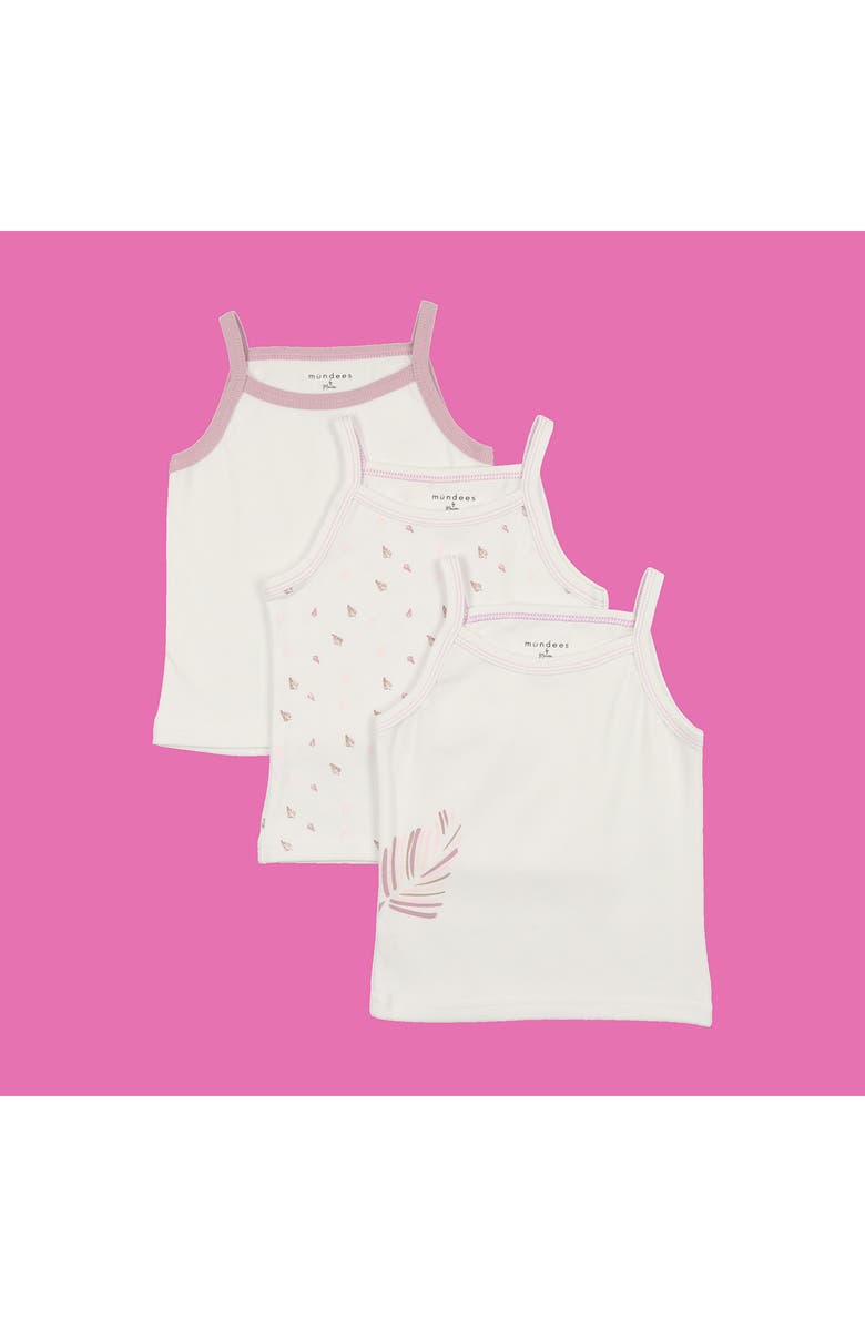 Manière Kids' Assorted 3-Pack Cotton Undershirts, Alternate, color, White