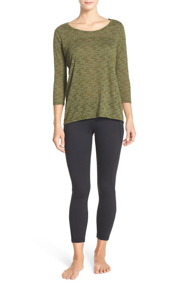 Zella 'Lattice' Crop Leggings, Alternate, color,