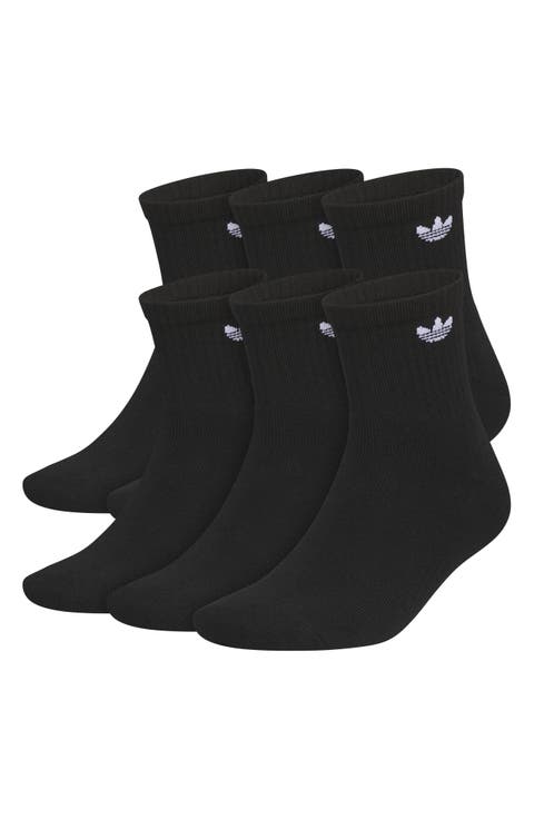 6-Pack Trefoil 2.0 Quarter Crew Socks