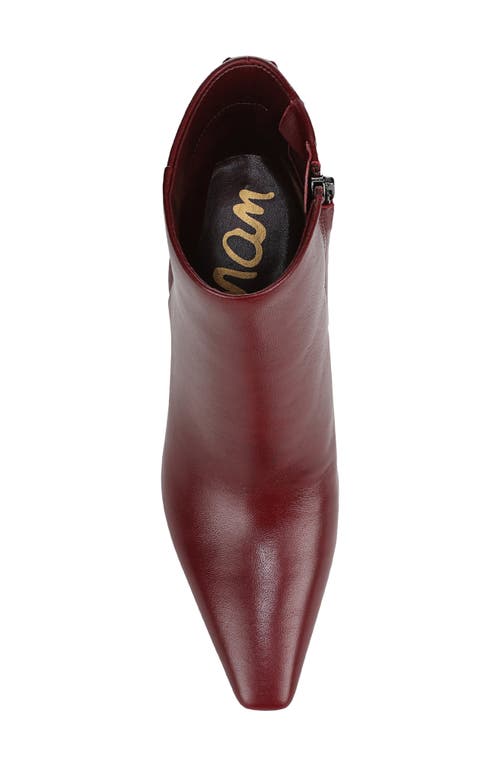 Sam Edelman Saige Bootie In Burgundy