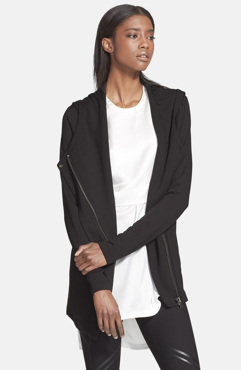 Helmut Lang 'Villous' Hooded Cardigan, Main, color,