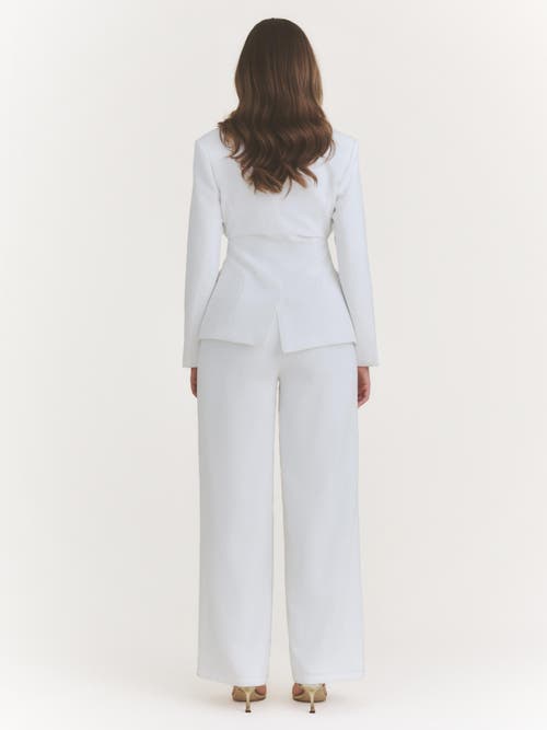 Six Stories Asym Tailored Jacket In White