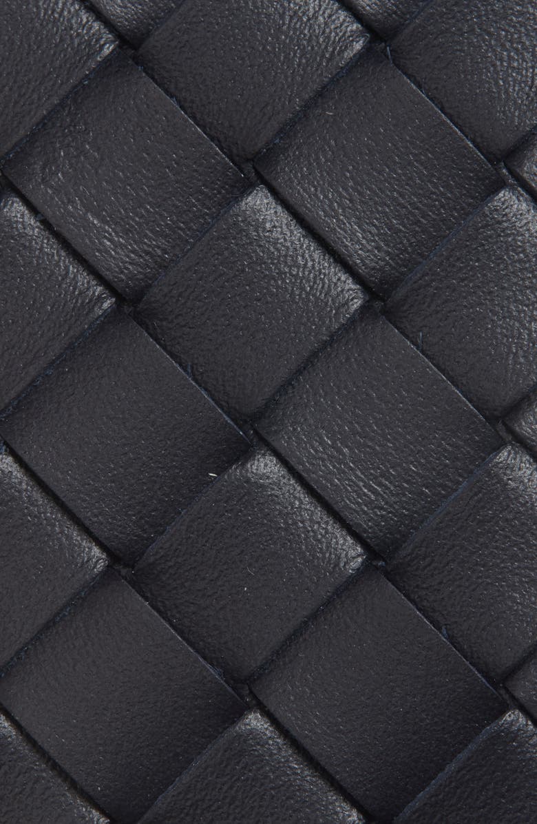 Bottega Veneta Intrecciato Leather Belt, Alternate, color, 4028 Space/ Silver