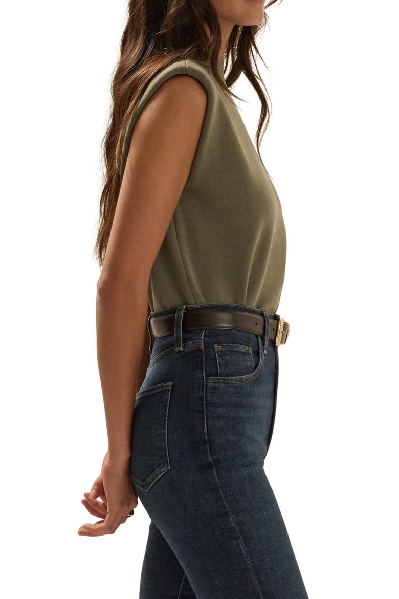 The Whitney Sleeveless Knit Crop Top, Alternate, color, ARMY