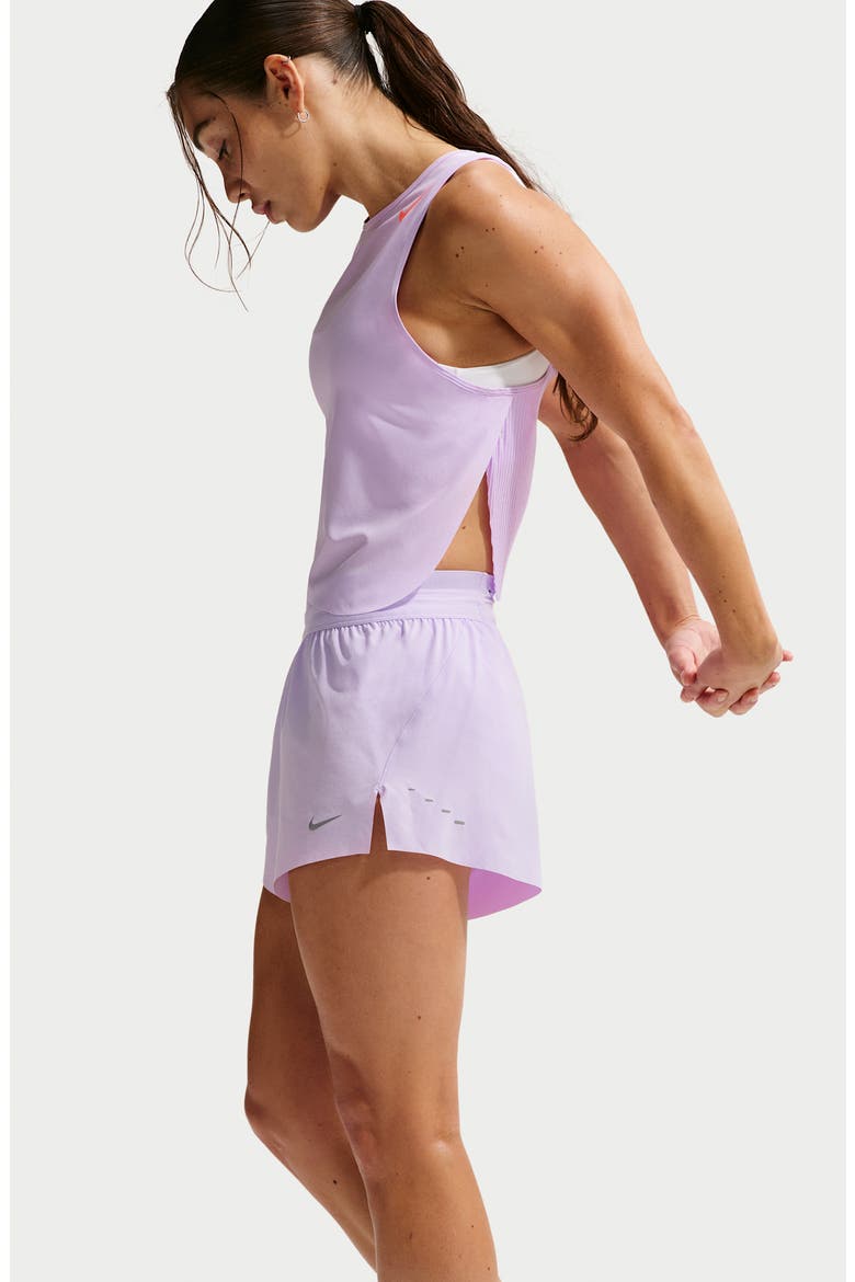 Swift Dri-FIT Mid-Rise Brief-Lined Running Shorts, Alternate, color, 511 VIOLET MIST
