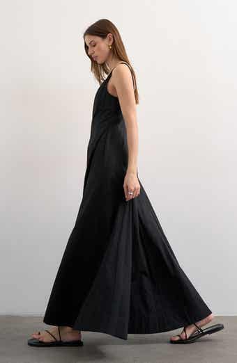 Drop Hem Cotton Maxi Sundress