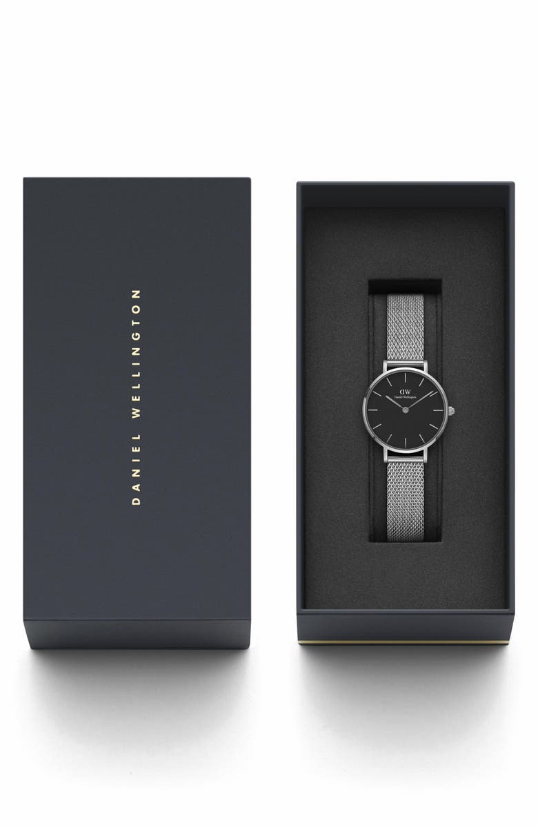 Daniel Wellington Classic Petite Mesh Strap Watch, 28mm, Alternate, color,