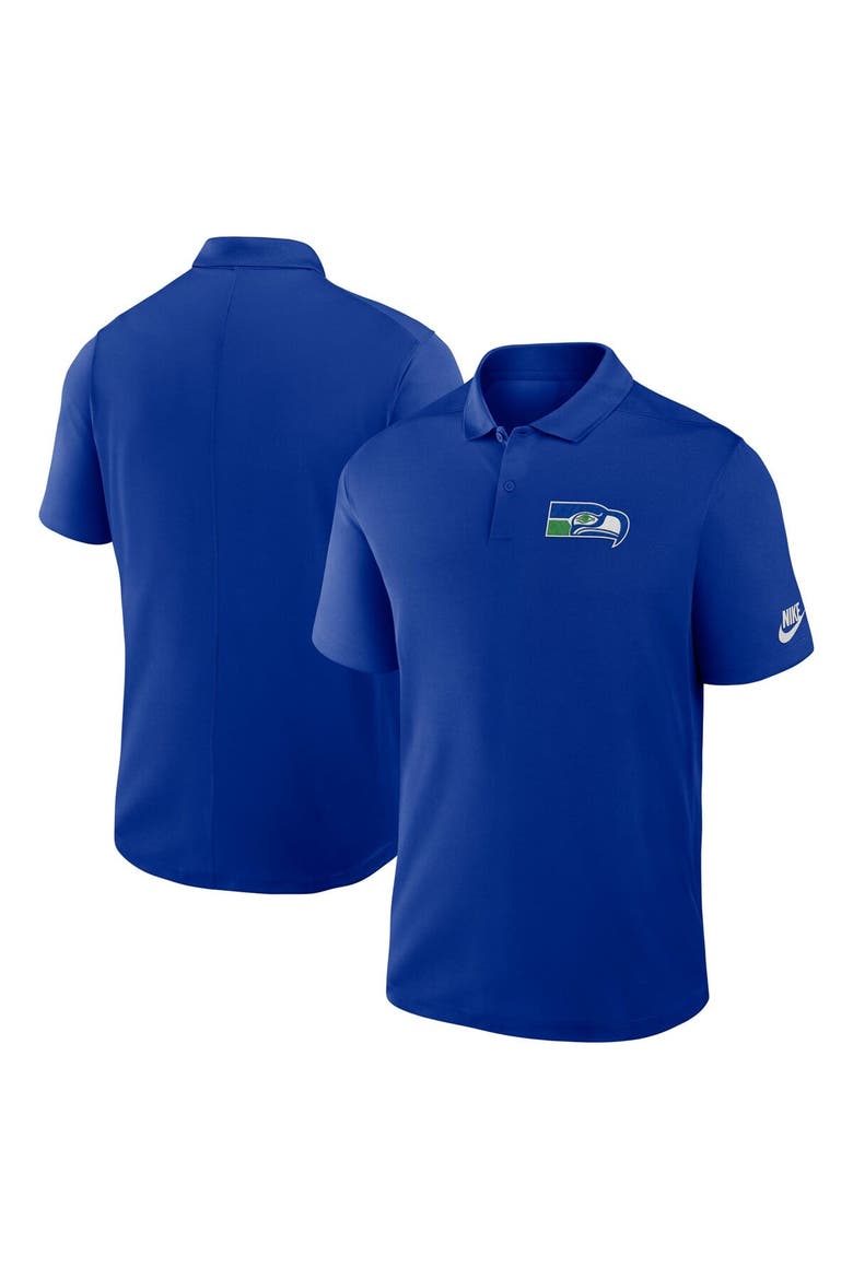 Men's Nike Royal Seattle Seahawks Rewind Victory Performance Polo, Alternate, color, Royal