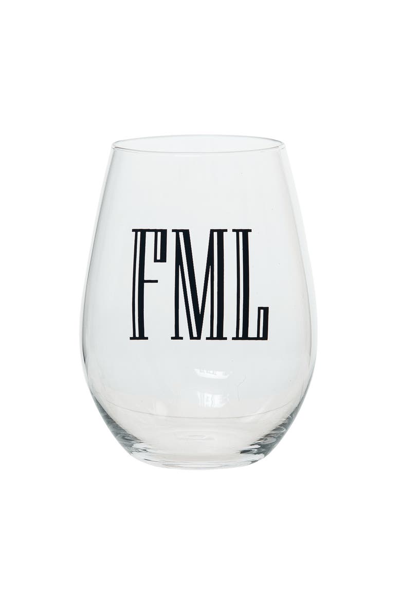 FML Wine Glass Clear 18 oz, Main, color, Clear