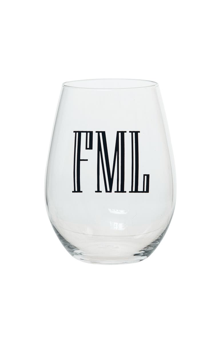 Totalee Gift FML Wine Glass Clear 18 oz, Main, color, Clear