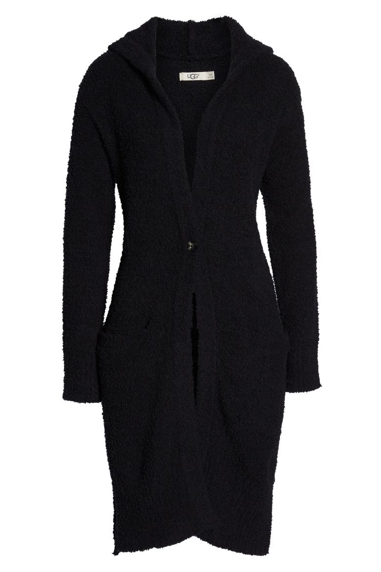 Judith Long Cardigan, Alternate, color, BLACK