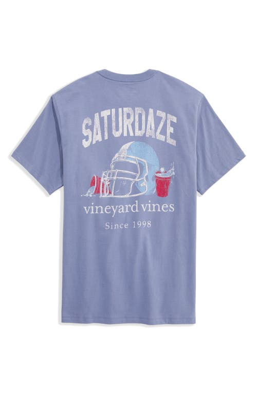 Vineyard Vines Saturdaze Cotton Pocket T-shirt In Blue