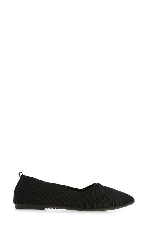 Danskin Notched Knit Flat In Black