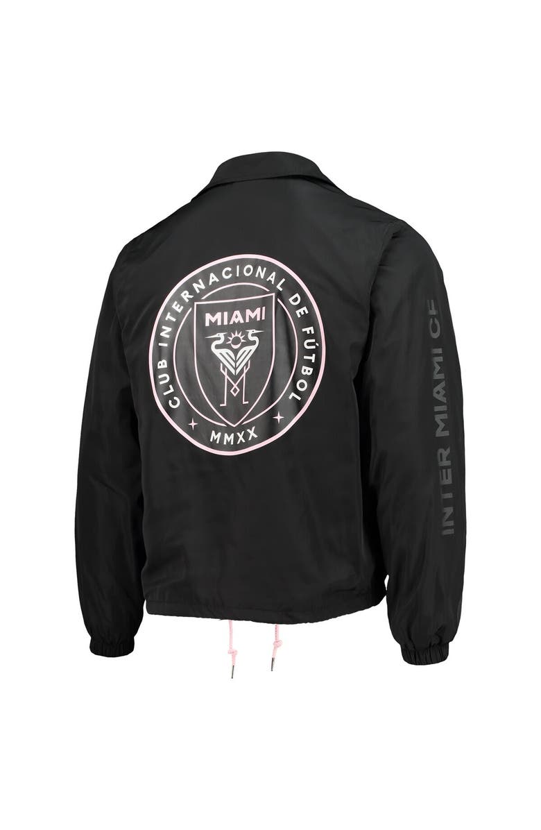 THE WILD COLLECTIVE Men's The Wild Collective Black Inter Miami CF Coaches Full-Snap Jacket, Alternate, color, 