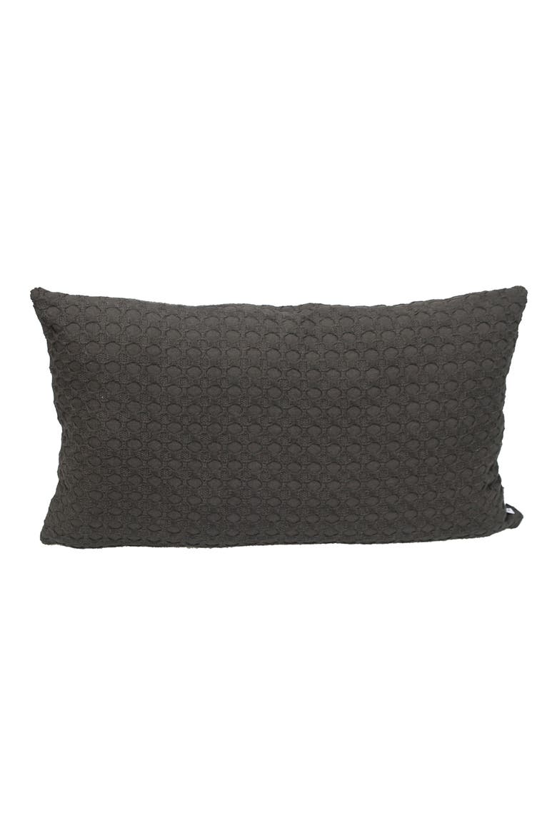 Embossed Throw Pillow, Main, color, GRAY