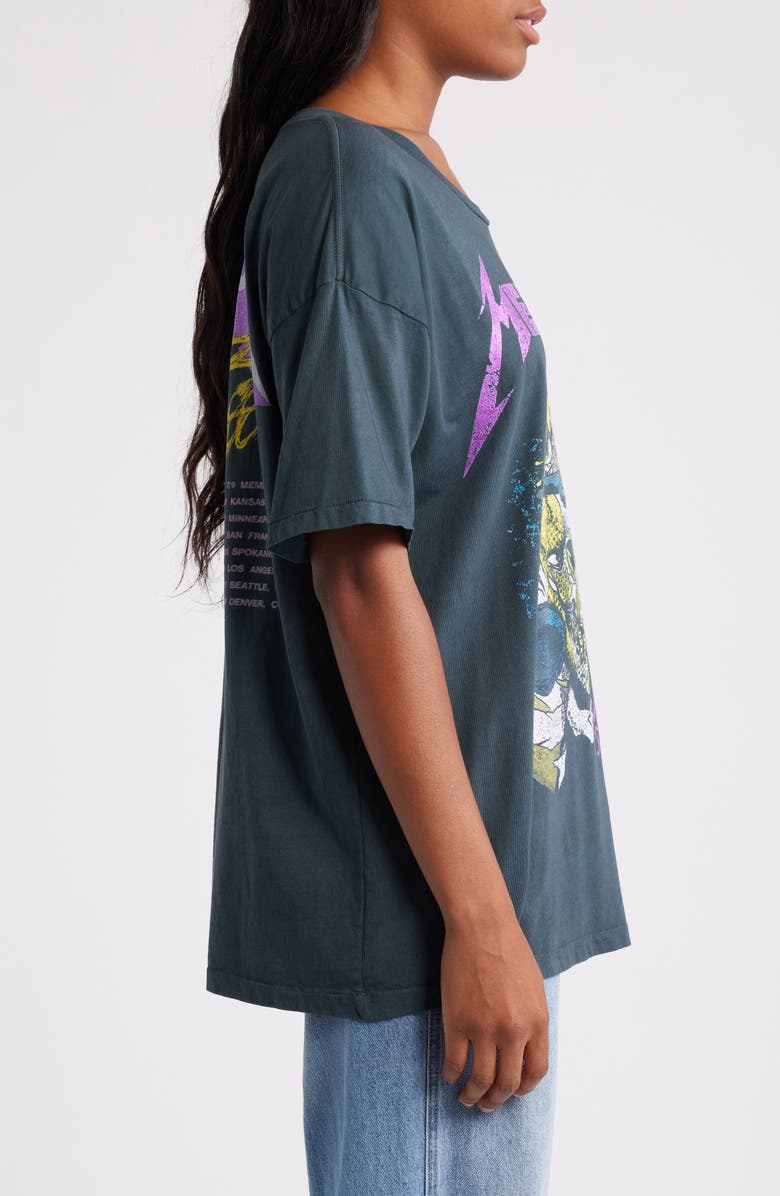 Daydreamer Metallica Damaged Justice Cotton Graphic T-Shirt, Alternate, color,