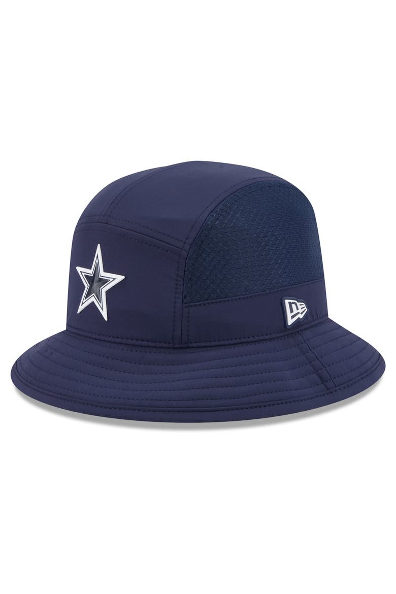 Men's New Era Navy Dallas Cowboys 2026 Sideline Bucket Hat, Main, color, Navy