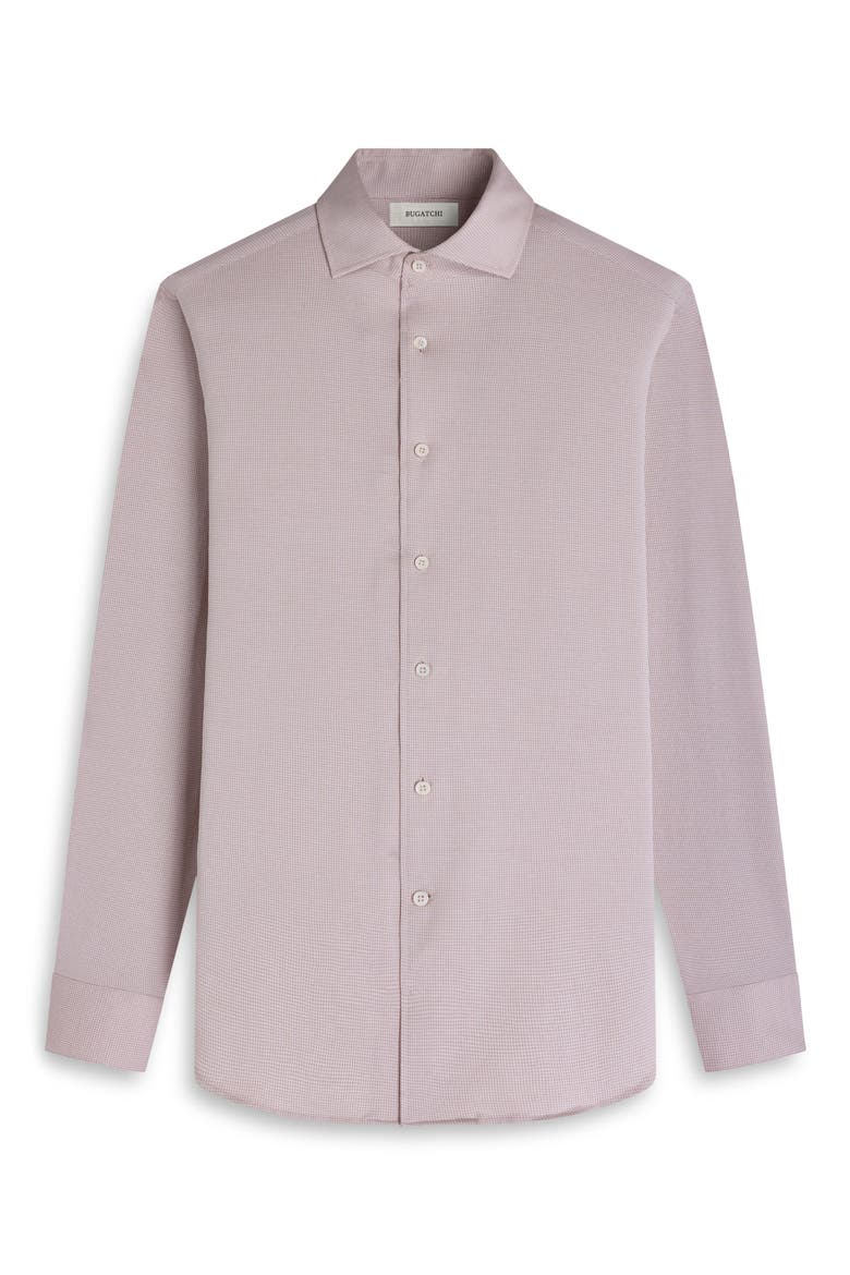 Devon OoohCotton® Houndstooth Button-Up Shirt, Alternate, color, SAND