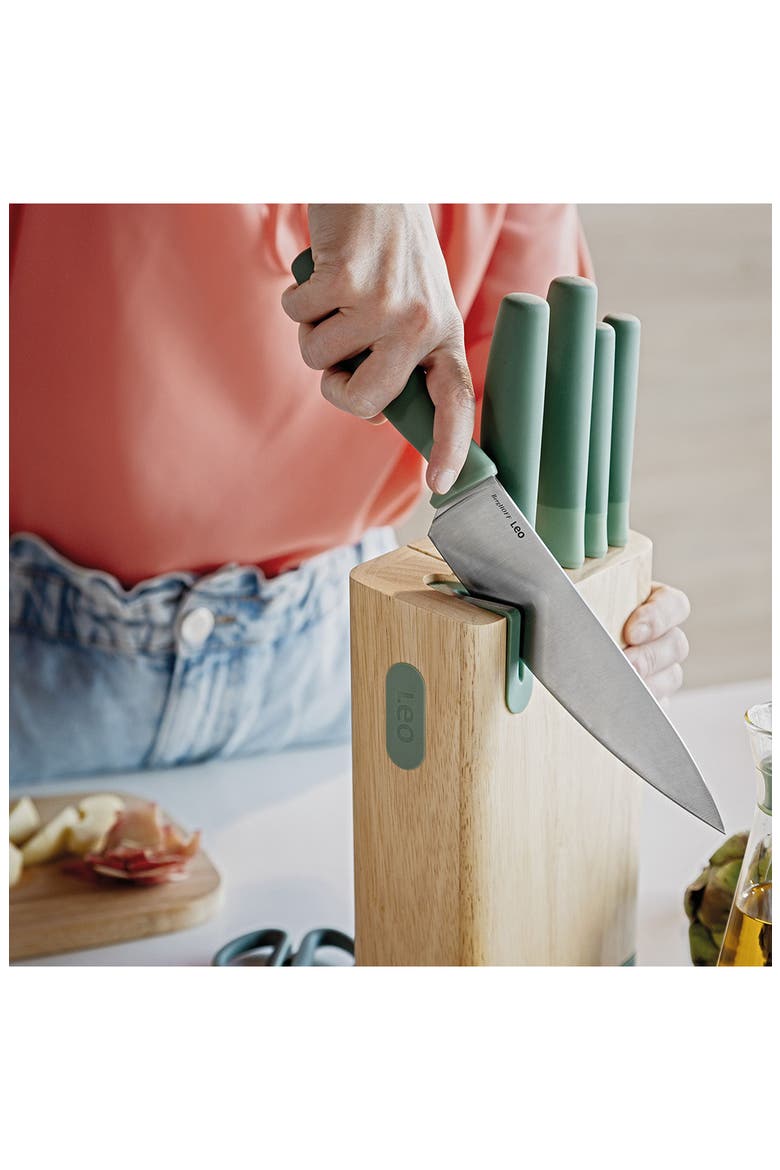 3-Piece Stainless Steel Advanced Knife Set, Alternate, color, GREEN