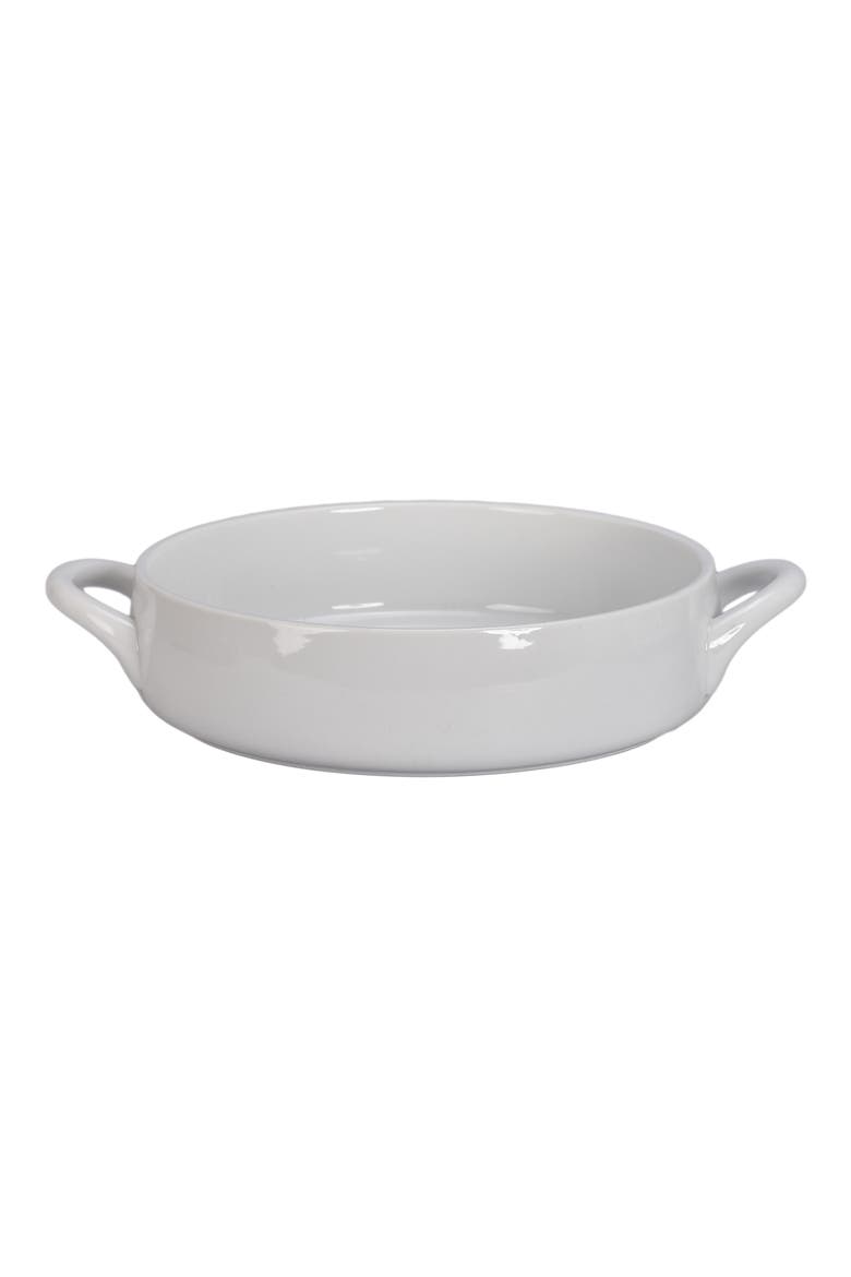 Taos Round 5-Quart Baking Dish, Main, color, WHITE