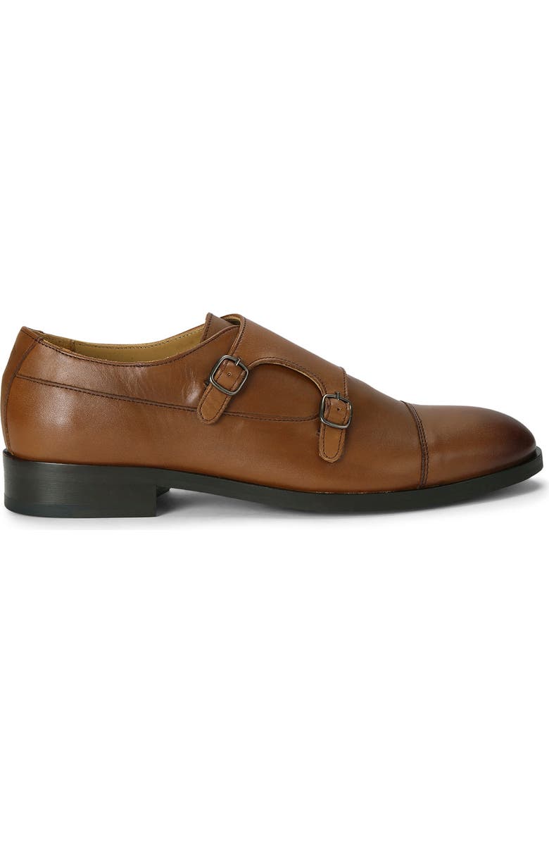 Kurt Geiger London Hunter Cap Toe Double Monk Strap Shoe, Alternate, color,