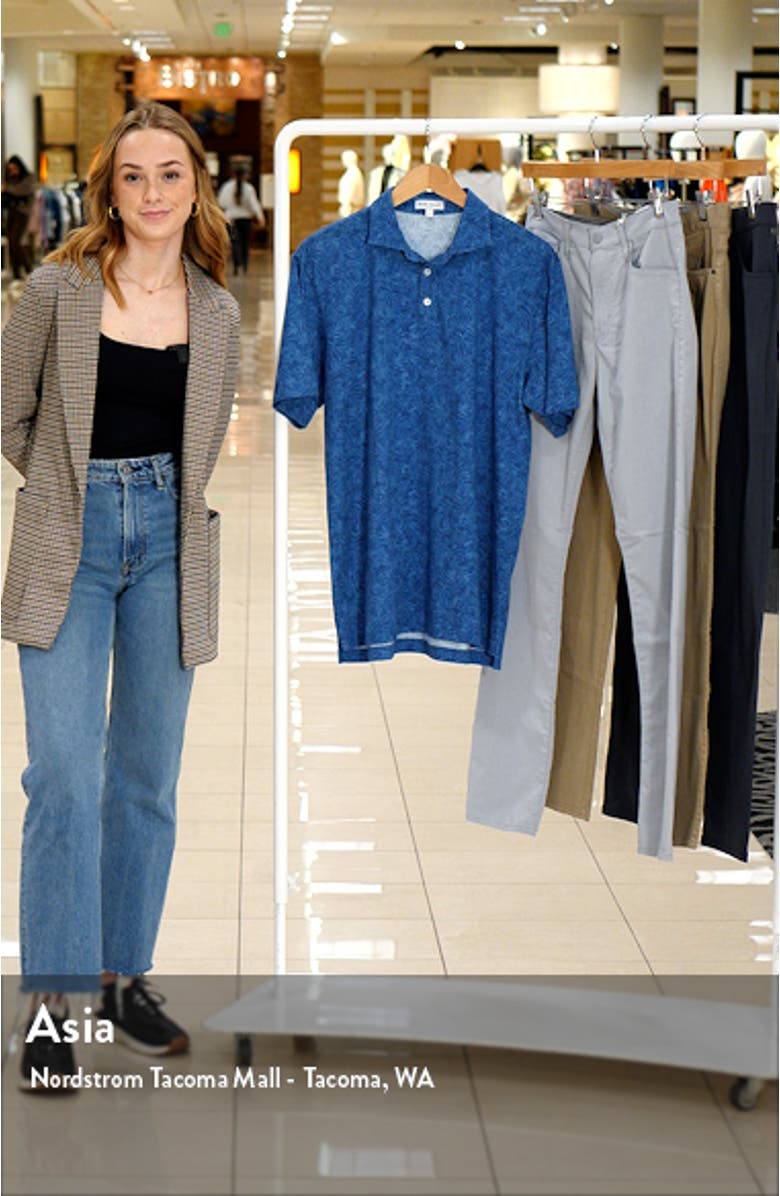 Pilot Mill Palms Print Pima Cotton Polo, sales video thumbnail