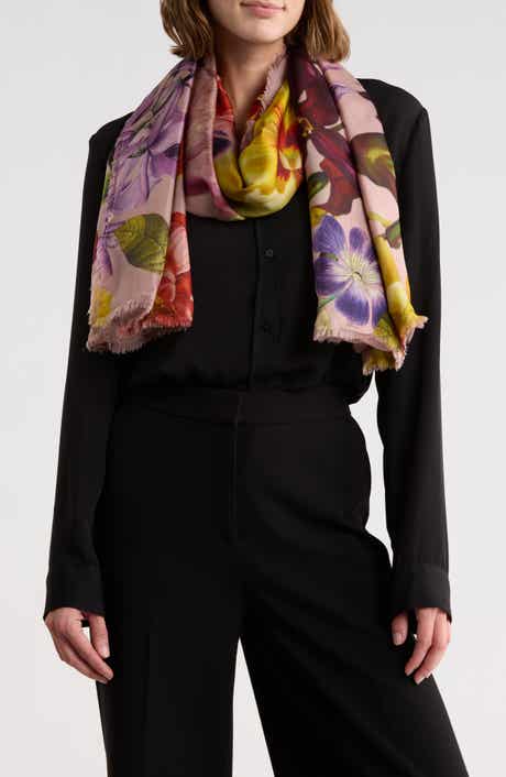 Ted Baker London Floral Large Silk Scarf
