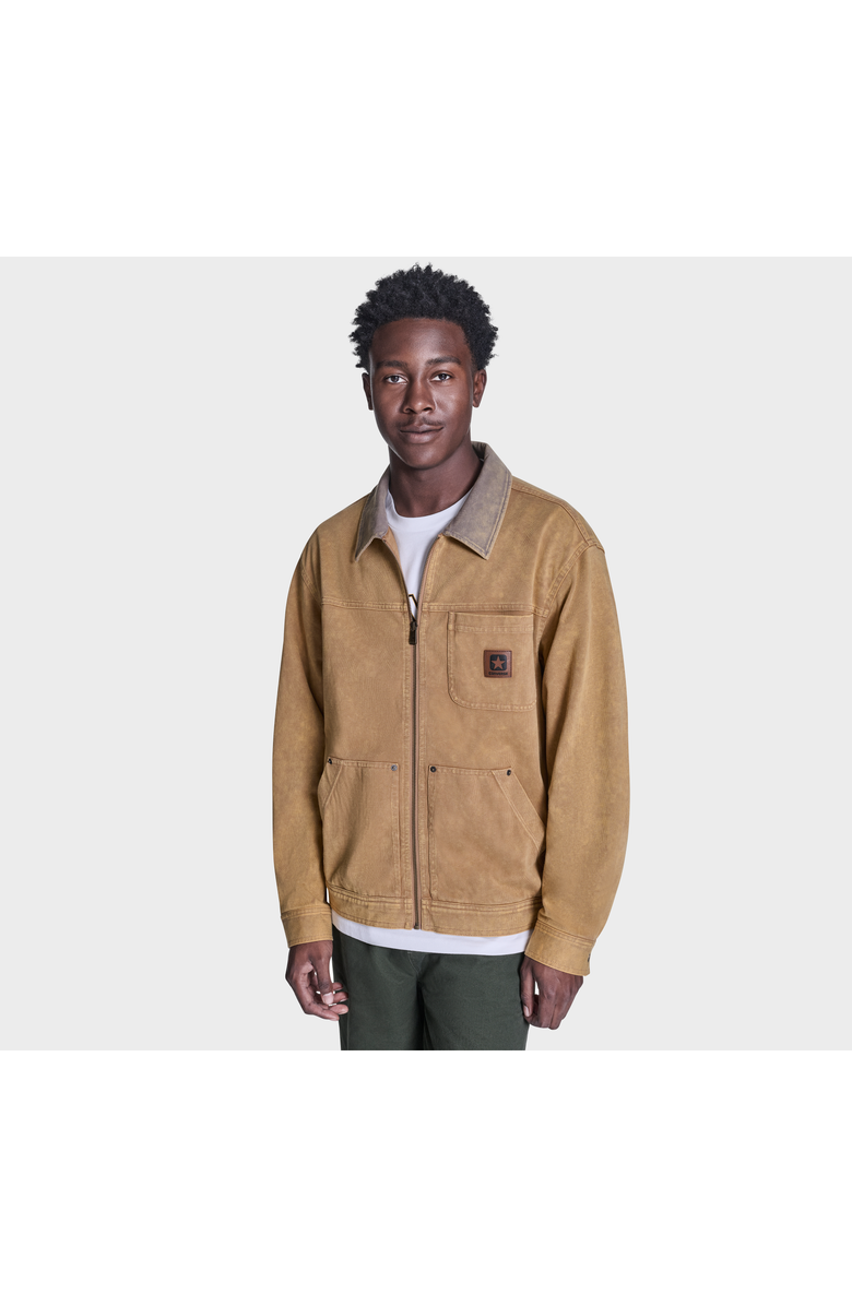 Converse Essential Zip Jacket, Main, color, Honey Stick