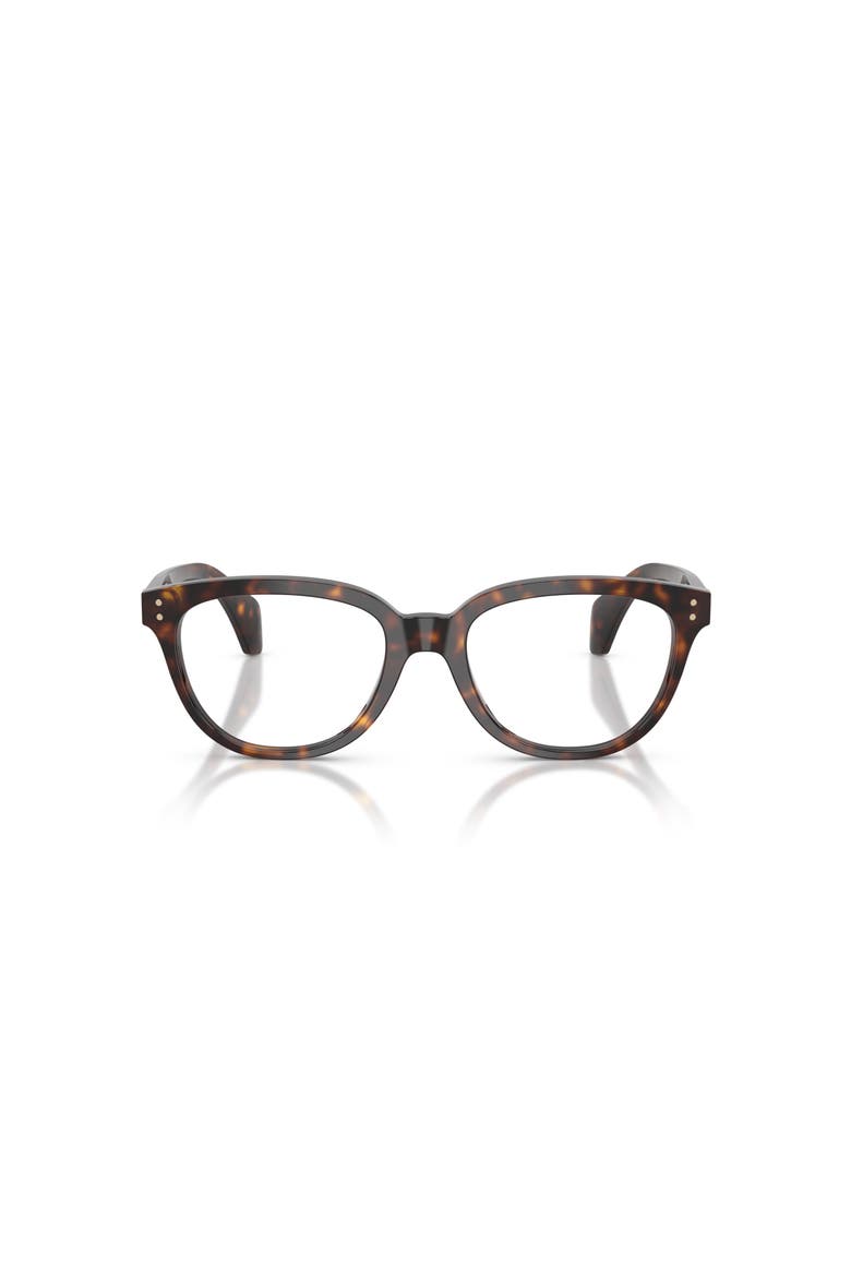 52mm Rectangle optical glasses, Alternate, color, Tortoise