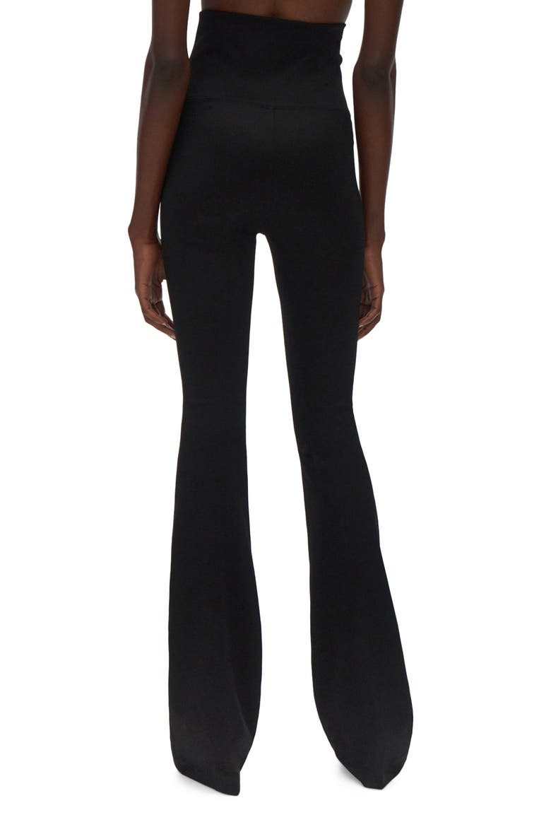High Waist Flare Leggings, Alternate, color, BLACK