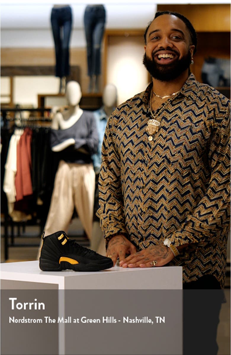 Kids' Air Jordan 12 Retro Basketball Shoe, sales video thumbnail